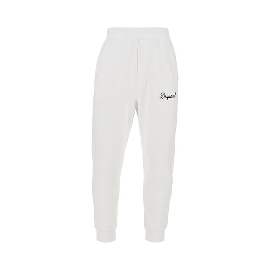 DSQUARED2 Cotton sweatpants with logo embroidery