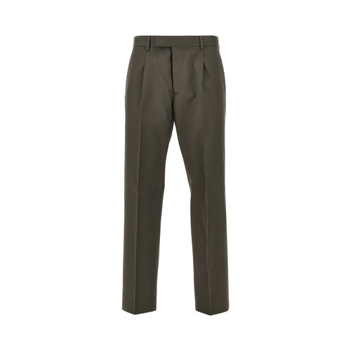 Zegna Wool and cotton pleated pants
