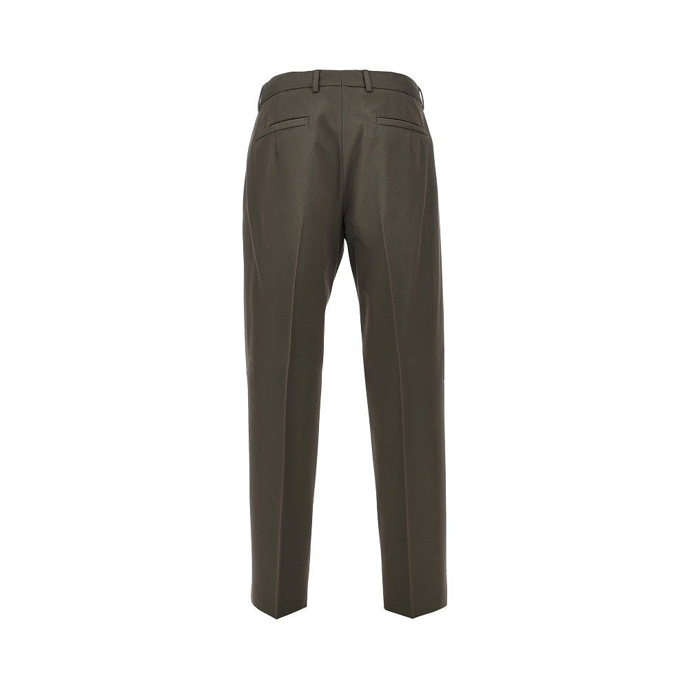 Zegna Wool and cotton pleated pants