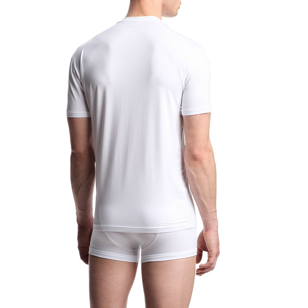 Ea Bodywear Stretch modal t-shirt with logo embroidery