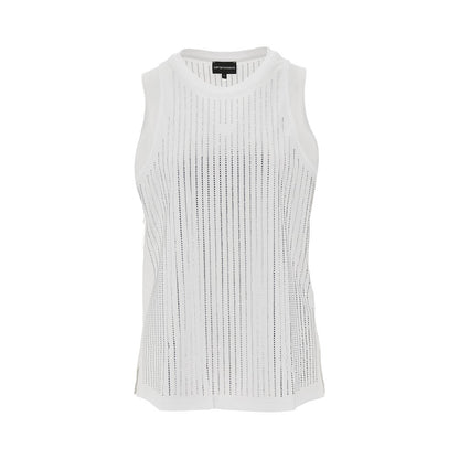 EMPORIO ARMANI Strass-embellished jersey top