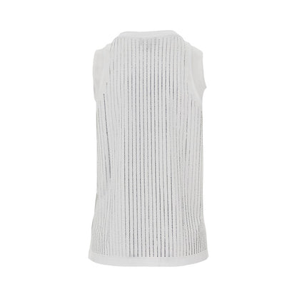 EMPORIO ARMANI Strass-embellished jersey top