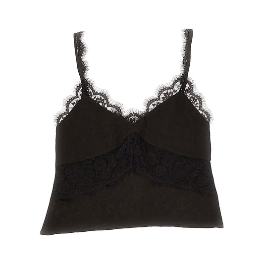 PINKO Jacquard and lace lingerie top
