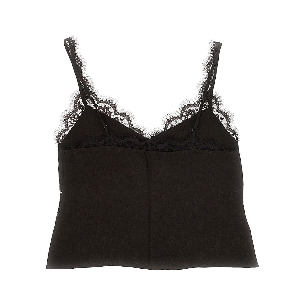 PINKO Jacquard and lace lingerie top
