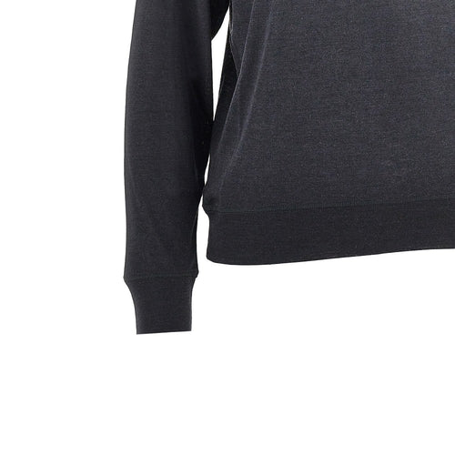 Khaite Wool and silk jersey mock-neck top