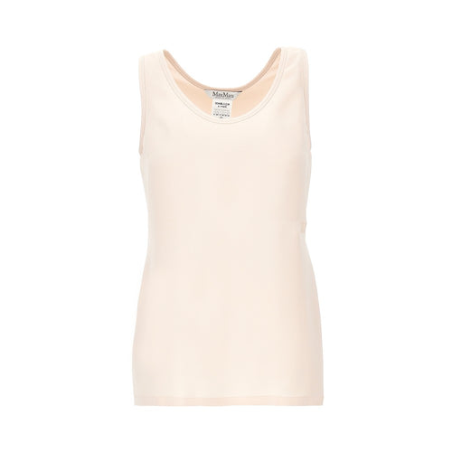 MAX MARA Silk cady top with embroidery