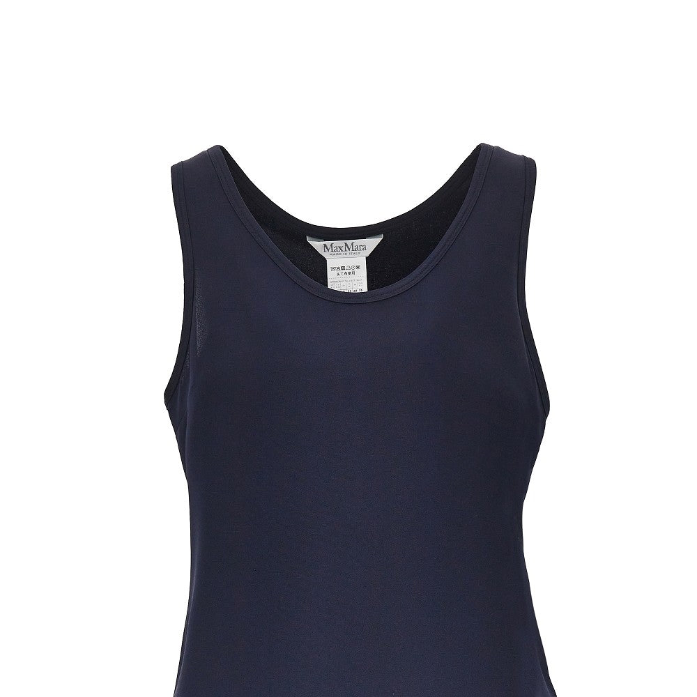MAX MARA Silk cady top with embroidery