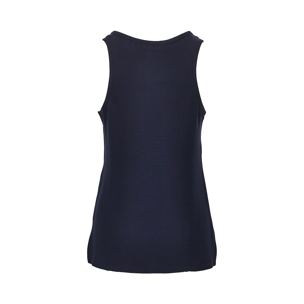 MAX MARA Silk cady top with embroidery