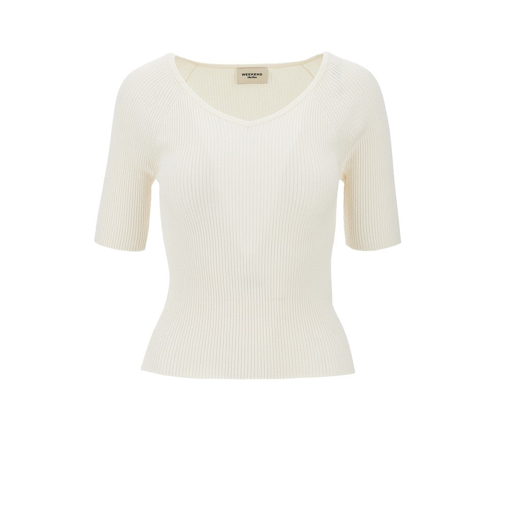 Weekend Max Mara Viscose-blend knitted top