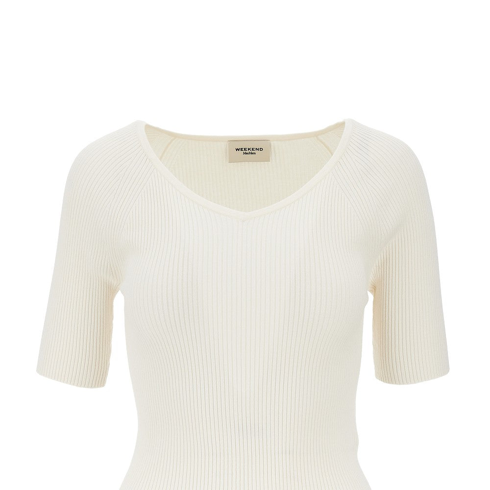 Weekend Max Mara Viscose-blend knitted top