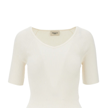 Weekend Max Mara Viscose-blend knitted top