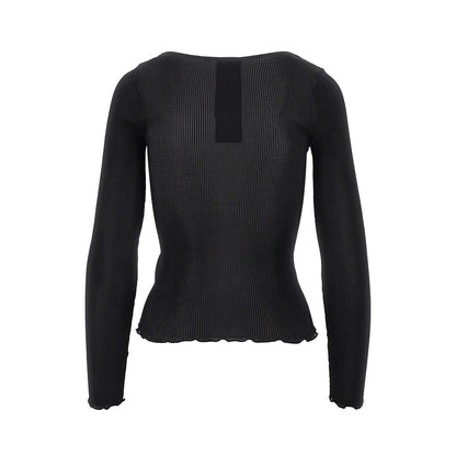 SAINT LAURENT Silk top with Cassandre detail