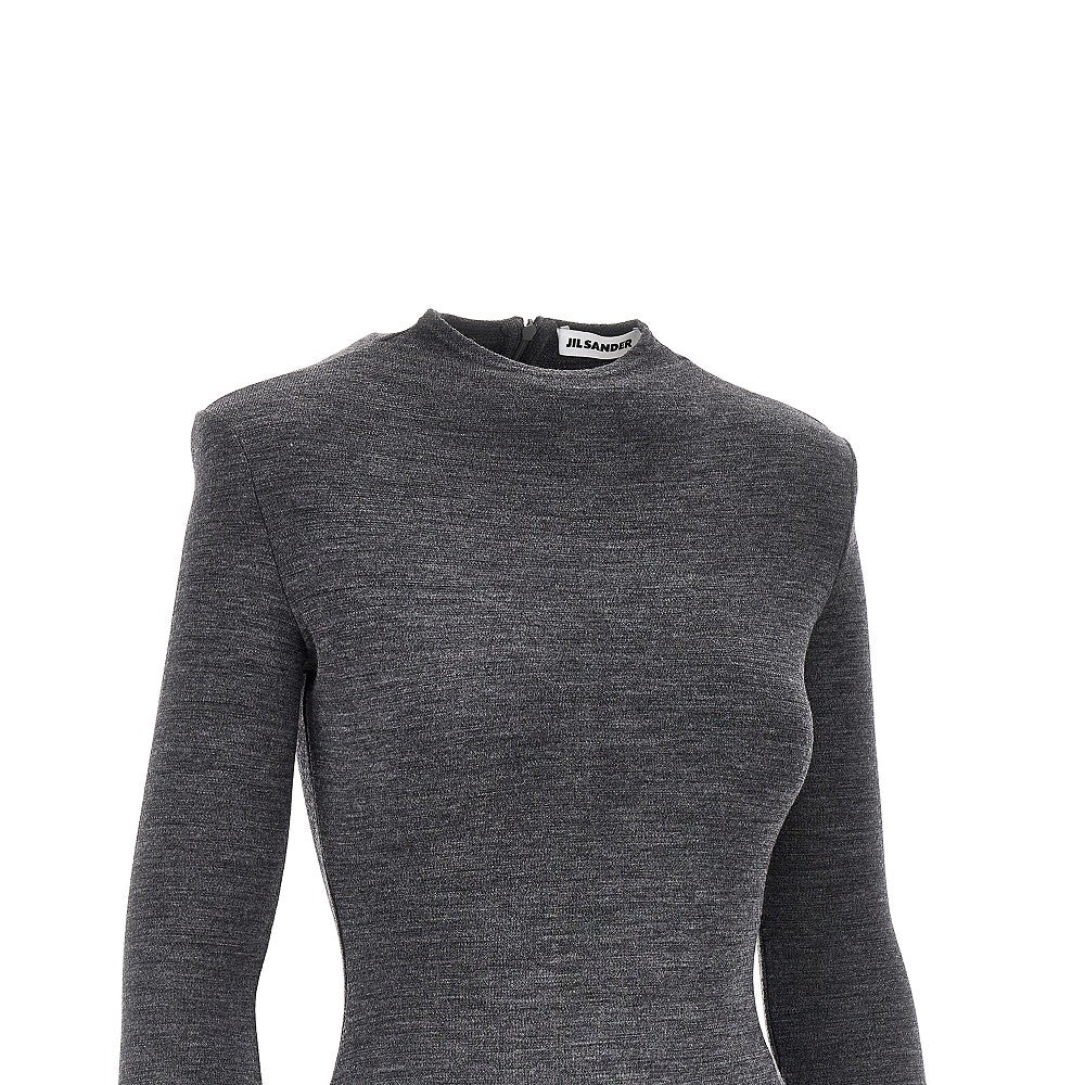 JIL SANDER Wool jersey bodysuit