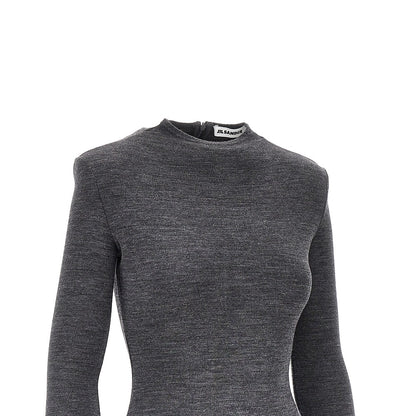 JIL SANDER Wool jersey bodysuit