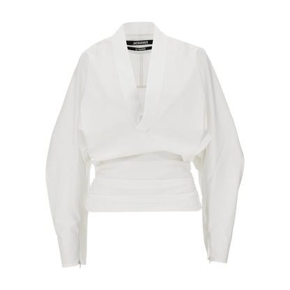 JACQUEMUS Colombe' poplin shirt