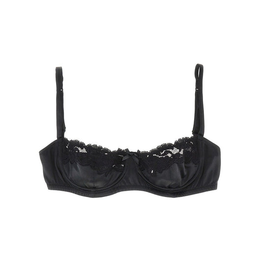 DOLCE&GABBANA Satin and lace balconette bra