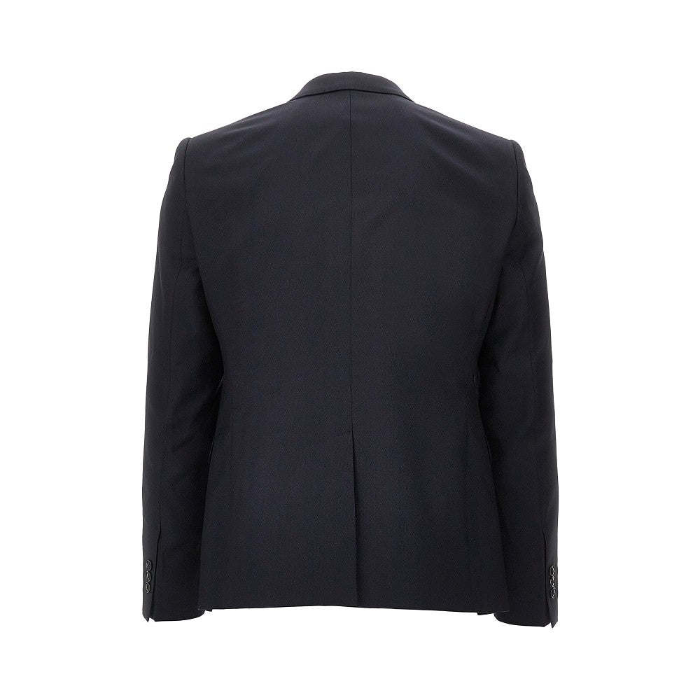 EMPORIO ARMANI Jacquard wool and silk David Line suit