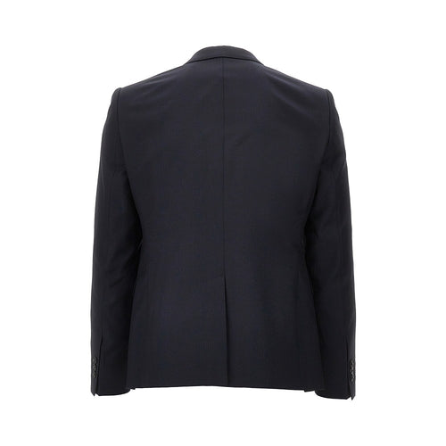 EMPORIO ARMANI Jacquard wool and silk David Line suit