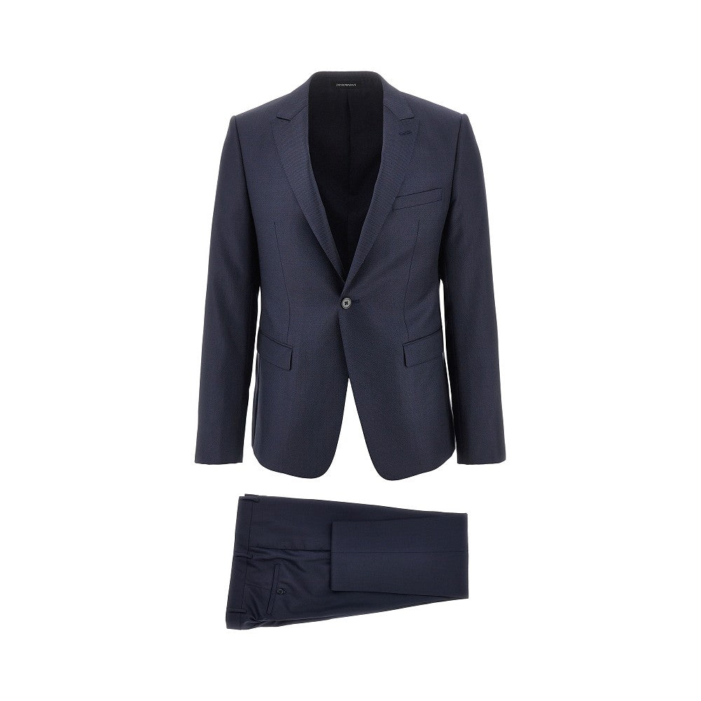 EMPORIO ARMANI Jacquard wool David Line suit