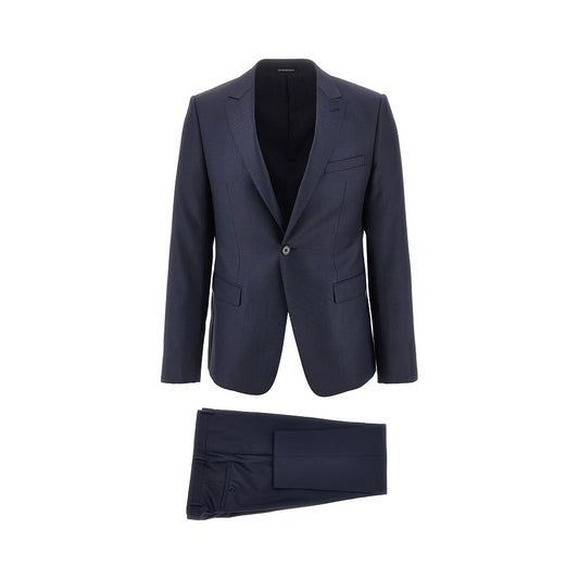 EMPORIO ARMANI Jacquard wool David Line suit