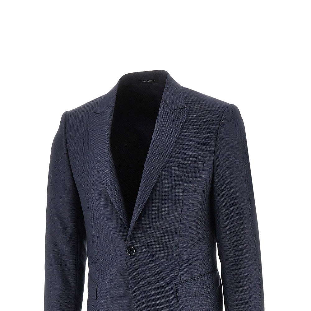 EMPORIO ARMANI Jacquard wool David Line suit