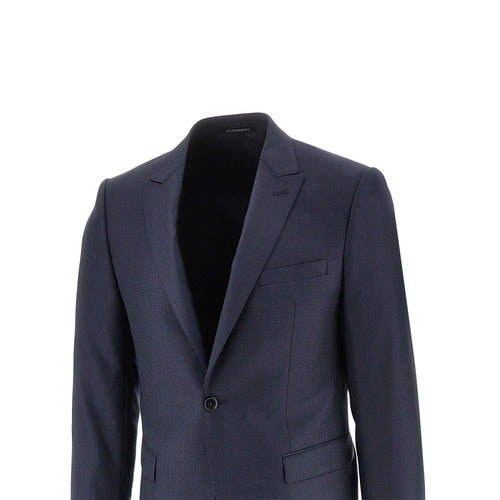 EMPORIO ARMANI Jacquard wool David Line suit