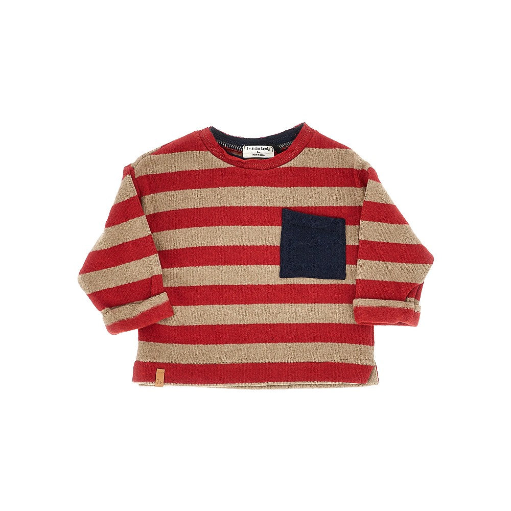 1 + in the Family Striped cotton-blend T-shirt