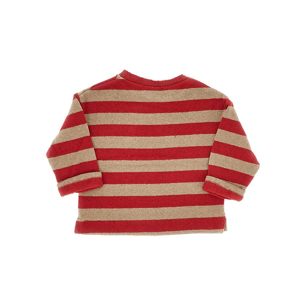 1 + in the Family Striped cotton-blend T-shirt