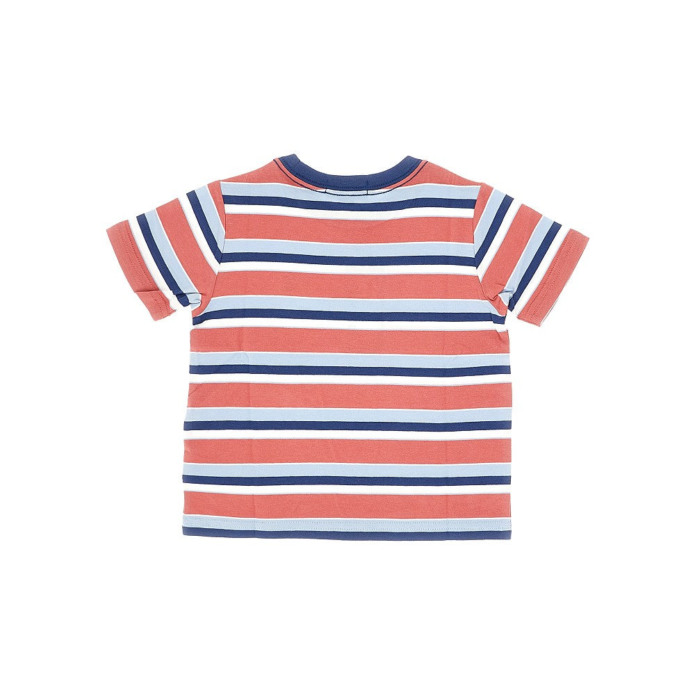 RALPH LAUREN Striped cotton T-shirt with logo embroidery