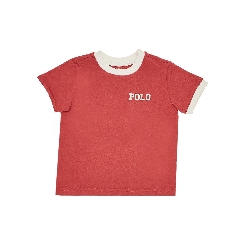 RALPH LAUREN Jersey T-shirt with logo embroidery