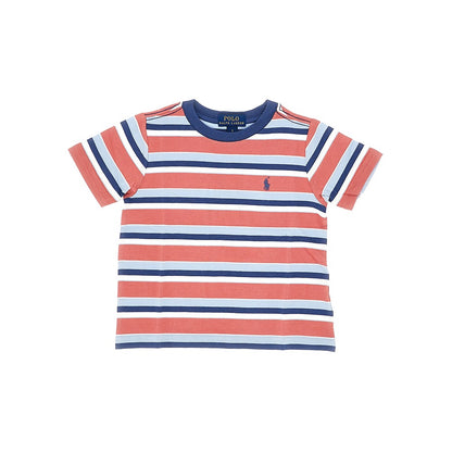 RALPH LAUREN Striped cotton T-shirt with logo embroidery