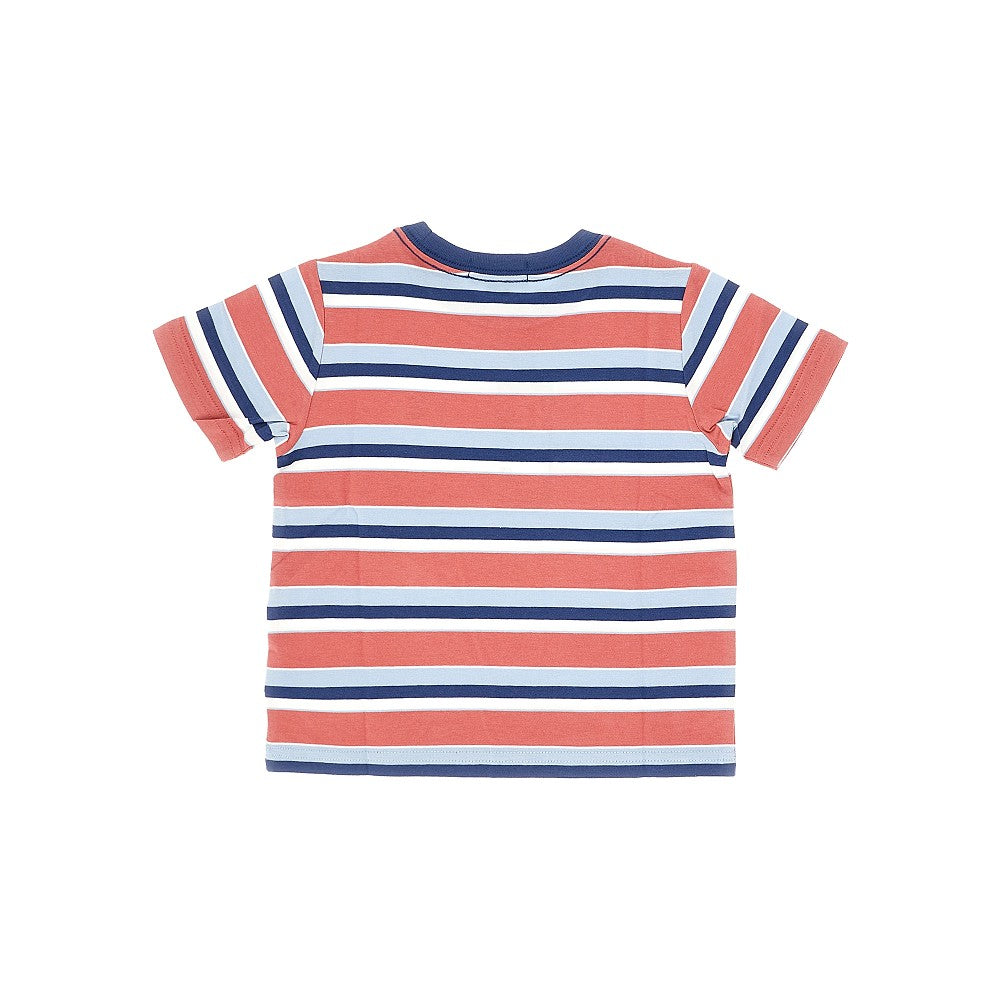 RALPH LAUREN Striped cotton T-shirt with logo embroidery