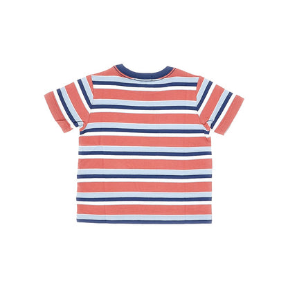 RALPH LAUREN Striped cotton T-shirt with logo embroidery