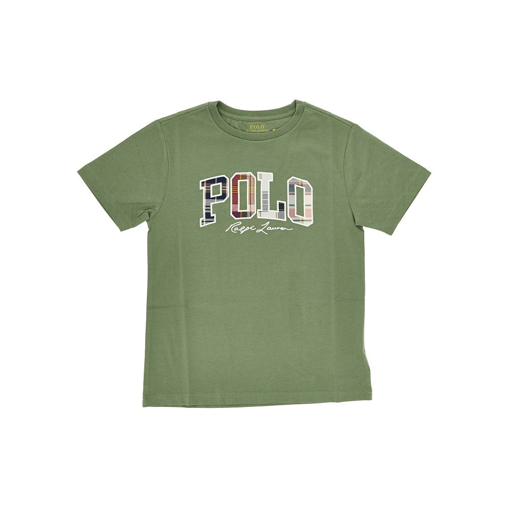 RALPH LAUREN Check logo T-shirt