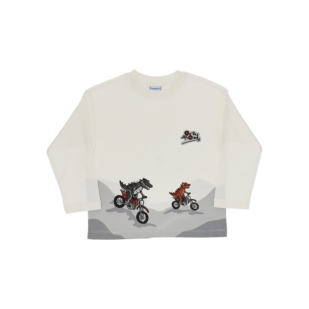 Mayoral Motorcycle print T-shirt