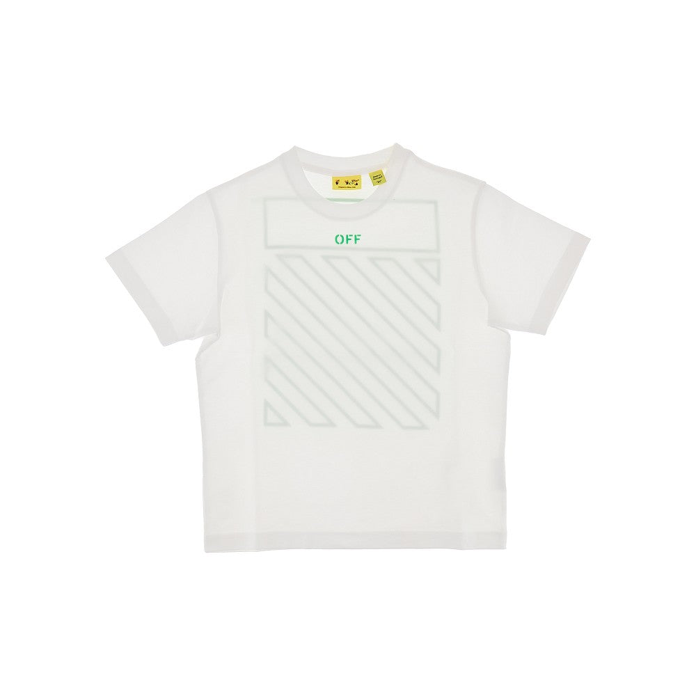 OFF WHITE Cotton T-shirt with 'Off Diag' print