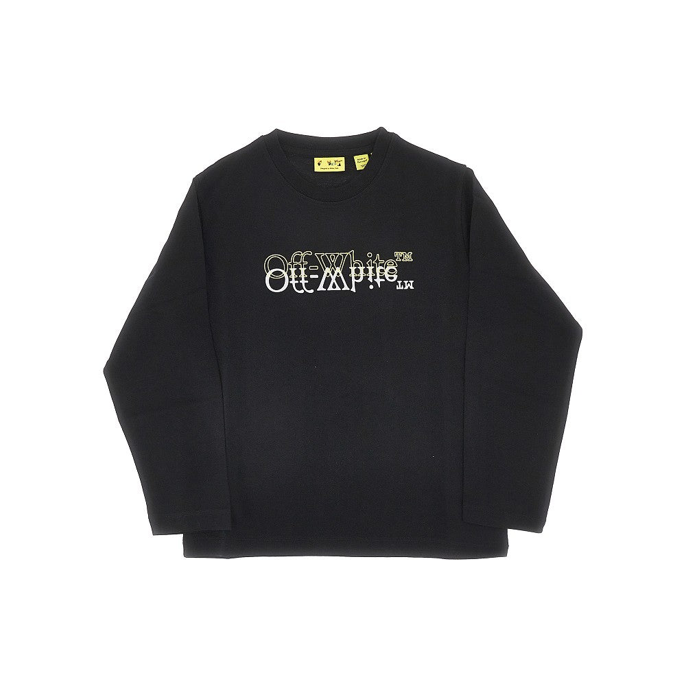 Off-White Double Logo print long-sleeved T-shirt