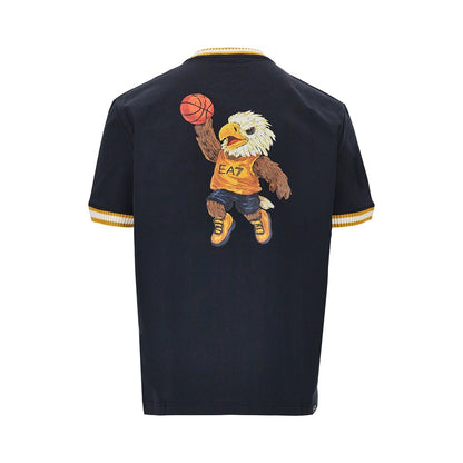EA7 Cotton T-shirt with logo print