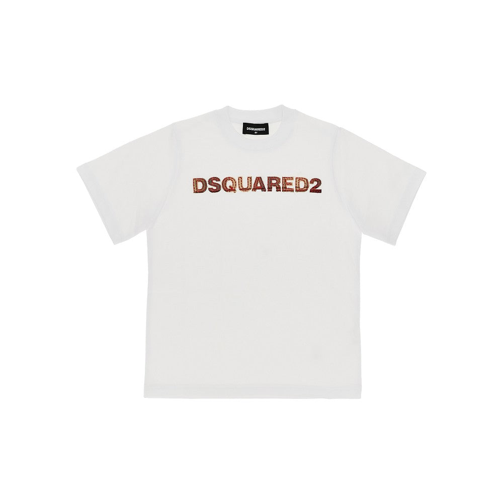DSQUARED2 Cotton T-shirt with logo embroidery