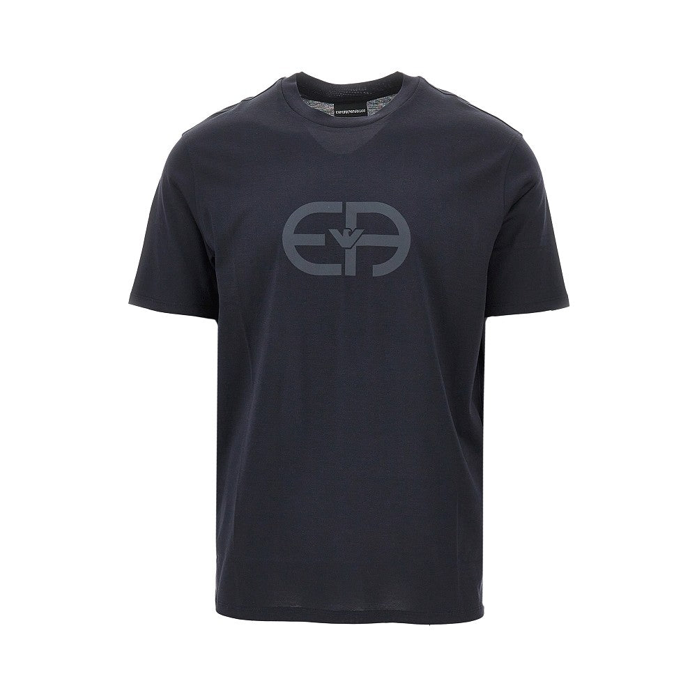 EMPORIO ARMANI Logo print lyocell-blend T-shirt