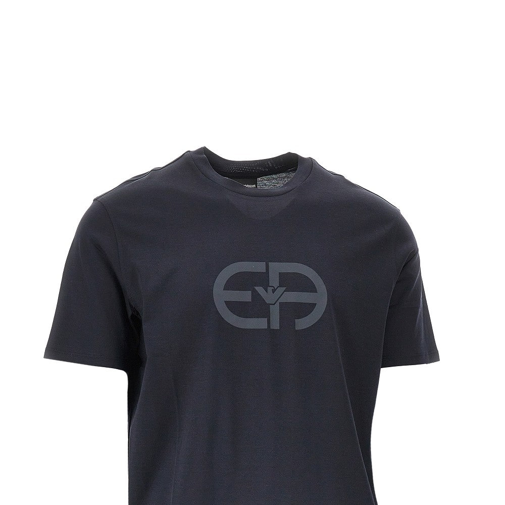 EMPORIO ARMANI Logo print lyocell-blend T-shirt