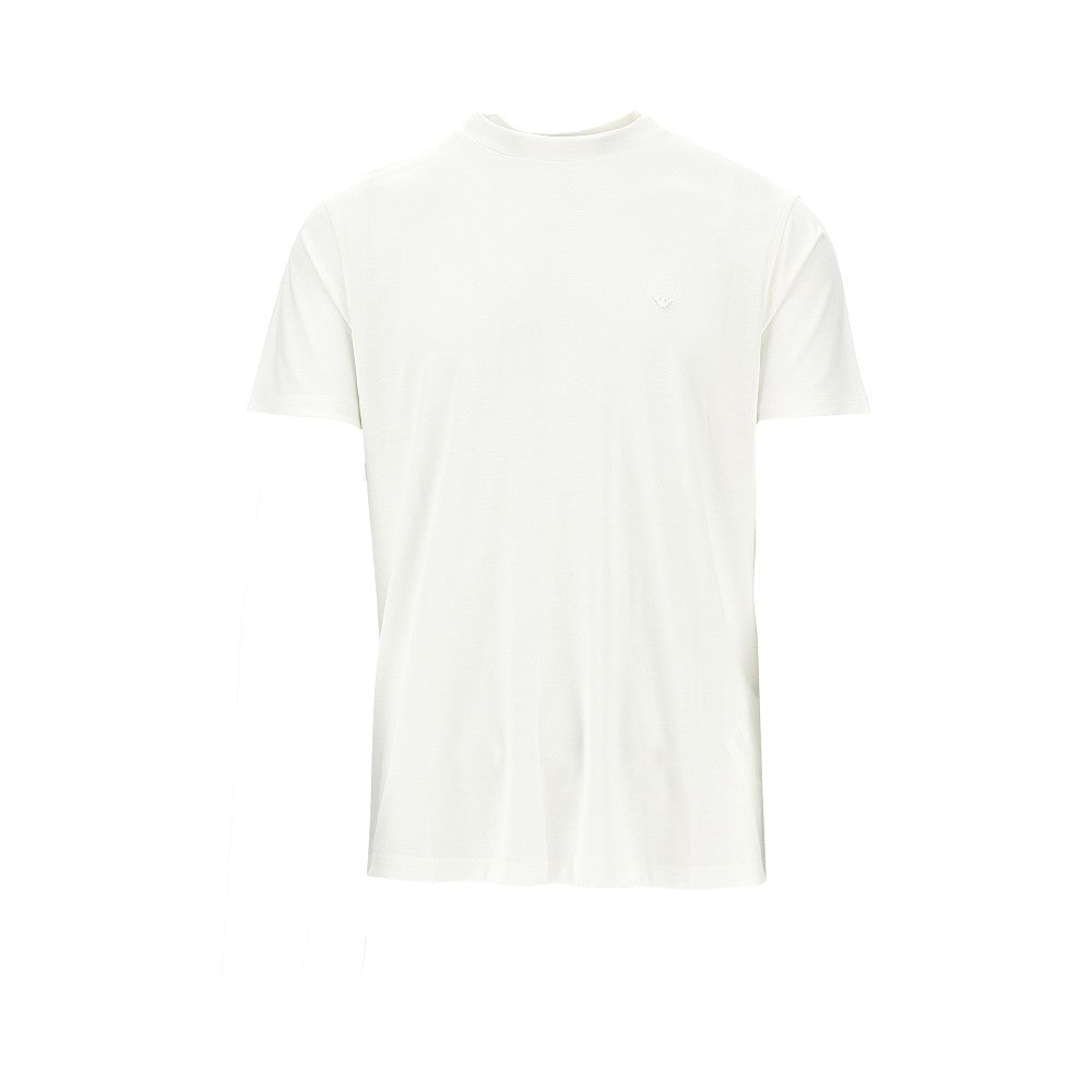 EMPORIO ARMANI Eagle embroidery modal-blend T-shirt