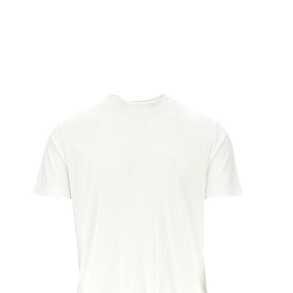 EMPORIO ARMANI Eagle embroidery modal-blend T-shirt