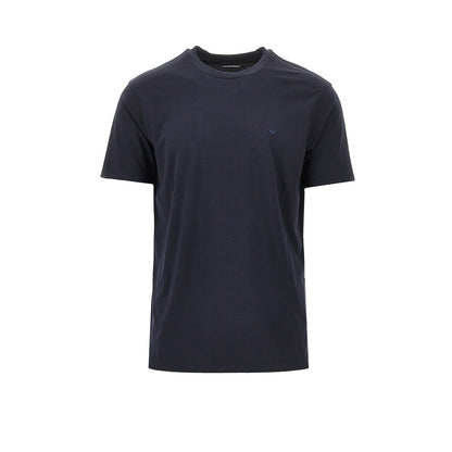 EMPORIO ARMANI Eagle embroidery modal-blend T-shirt