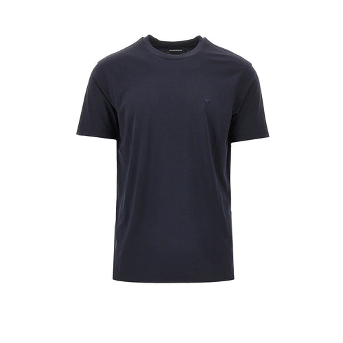 EMPORIO ARMANI Eagle embroidery modal-blend T-shirt