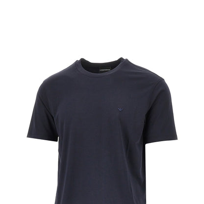 EMPORIO ARMANI Eagle embroidery modal-blend T-shirt