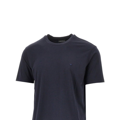 EMPORIO ARMANI Eagle embroidery modal-blend T-shirt