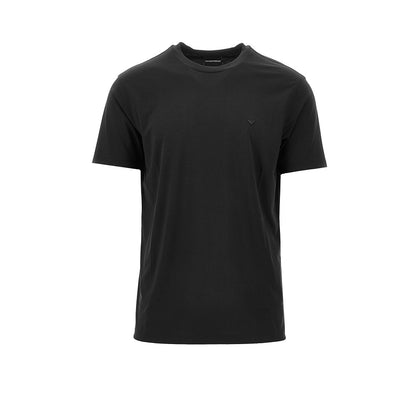 EMPORIO ARMANI Eagle embroidery modal-blend T-shirt