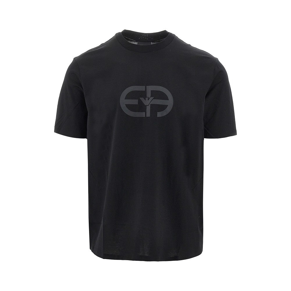 EMPORIO ARMANI Logo print lyocell-blend T-shirt