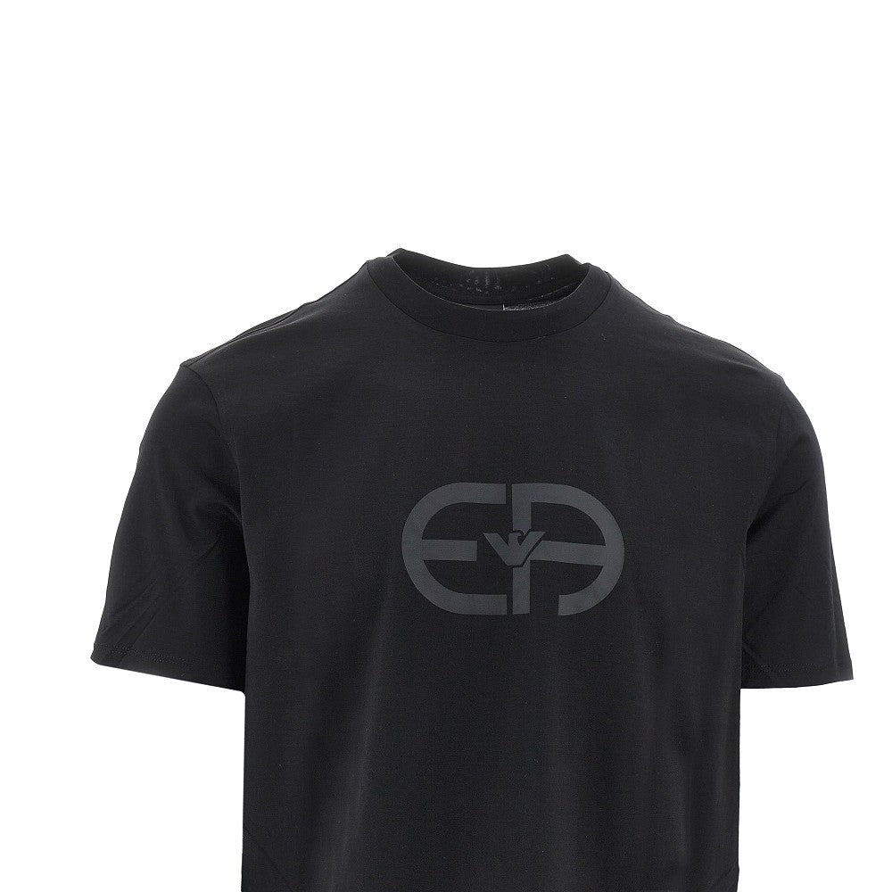 EMPORIO ARMANI Logo print lyocell-blend T-shirt
